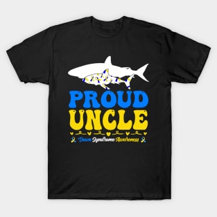 Proud Uncle World Down Syndrome Awareness Day Shark T-Shirt